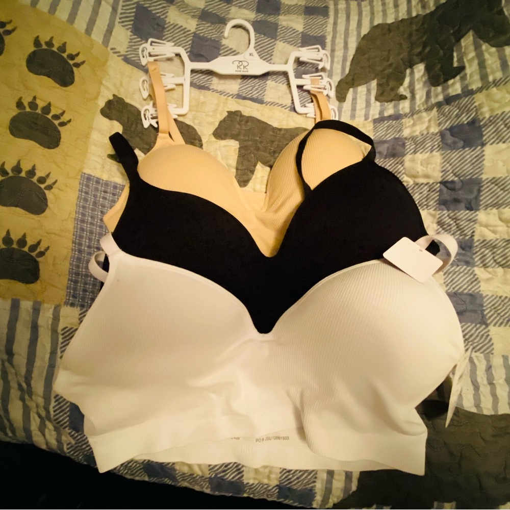 Women's Intimates Set - Black, White, and Cream